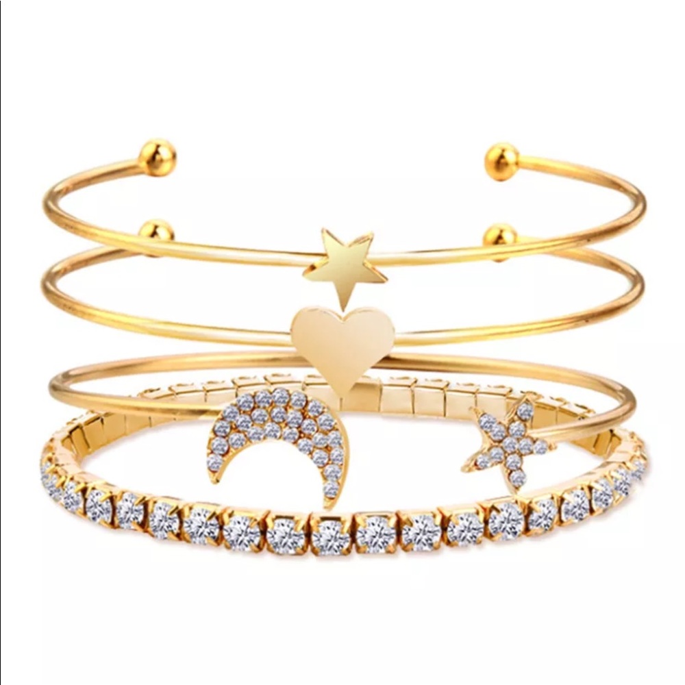 4 pcs bracelet star and moon - Picture 3 of 3
